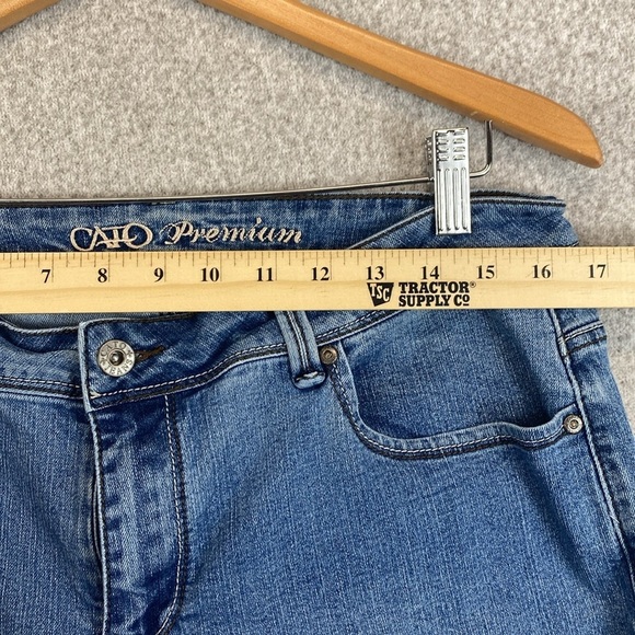 Cato bootcut flap pocket jeans size 14 coastal cowgirl western basics stretch - Picture 4 of 10